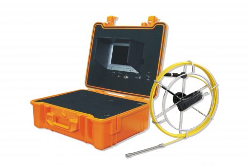3188 Forbest Base inspection System Featuring 30ft Rod & Reel, 7" Display Monitor, Heavy Duty Carrying case, battery for 4 hours, video recording to SD card.